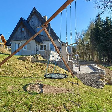 Chaloupka Na Vrsku Villa Loucna pod Klinovcem Exterior photo